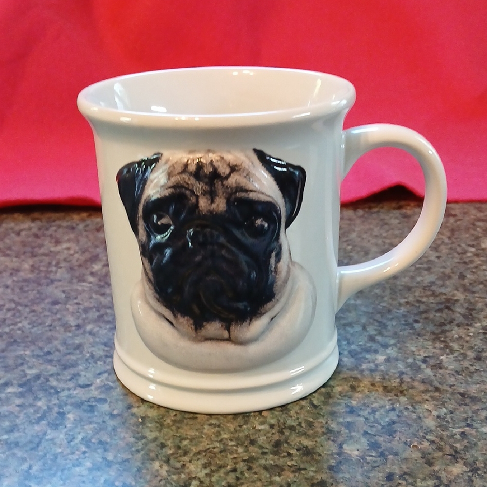 White and Black Ceramic Drinkware Mug